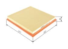 Image of BOSCH F 026 400 236 Air Filter for BMW