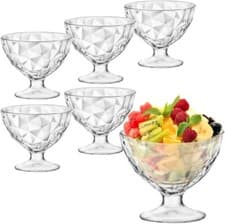 Image of Bormioli Rocco Diamond 36cl Dessert Glass Bowls - Pack of 6