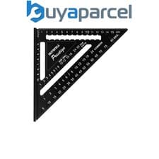 Image of Faithfull Prestige Quick Roofing Square Black Aluminium 180mm Metric FAICSQ7MCNC