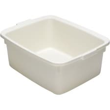 Image of Addis Rectangular Washing Up Bowl 12L Linen Plastic Kitchen Sink Basin