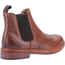 Image of Cotswold Siddington Leather Goodyear Welt Boot Brown Crafted with a smooth upp