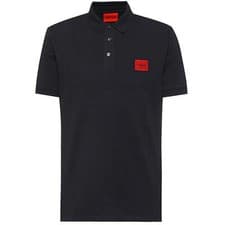 Image of HUGO DERESO222 COTTON-PIQUÉ POLO SHIRT