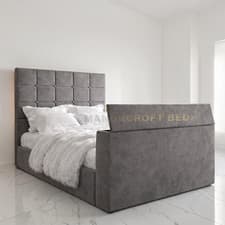 Image of Cube Style TV Bed Frame with Built-In TV Lift – All Sizes & Colours Available