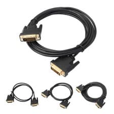 Image of DVI Cable Dual Link Male to Male DVI-D to DVI D Cable Lead 1M 2M 3M 5M 10M UK