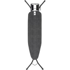 Image of Brabantia Ironing Board Steam Iron Rest 22mm White Frame 110X30cm - Denim Black