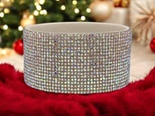 Image of Aurora Luxe Tumbler Boot for Stanley 40oz – AB Iridescent Rhinestone Glam Bling
