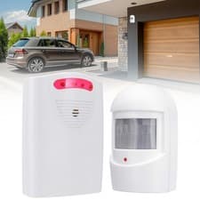 Image of Wireless Driveway Alarm Alert System Security Garage Intruder PIR Motion Sensor