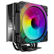 Image of GameMax Ice Force Black CPU Cooler Heatsink And 120mm RGB LED Fan For Intel/AMD