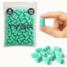 Image of TYGA Store Soft Foam Ear Plugs 10-2,000 Pairs Bulk Buy - 38dB SNR (Mint Green)