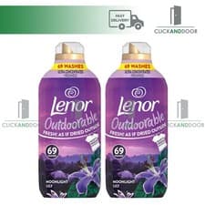 Image of Lenor Outdoorable Fabric Conditioner Moonlight Lily 966ml Choose Pack 2X OR 3X