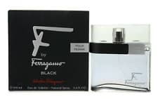 Image of SALVATORE FERRAGAMO F BY FERREGAMO BLACK EAU DE TOILETTE  FOR MEN 100ML -  NEW