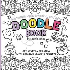 Image of Doodle Book Art Journal For Girls With Fun Doodling Activities And Creative D...