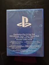 Image of Fifa 18 PS PLUS 14 DAYS TRIAL RARE PLAYER PACK ANTHEM WITH POSTCARD WATCHGOGS