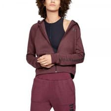 Image of Women/Ladies Under Armour Rival Fleece Hoodie. Colour-Maroon. Size-M. BNWT