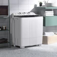 Image of Twin Tub Washing Machine Portable Laundry Machine w/ 4.5 kg Washer &1.5 kg Dryer