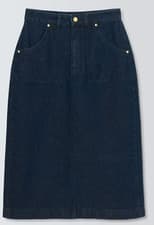 Image of BARBOUR Tomorrow's Archive Piper Denim Midi Skirt UK 10