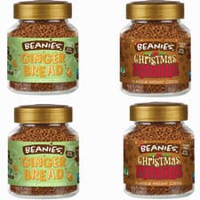 Image of Beanies Instant Coffee Merry Mix Christmas Variety-2 Gingerbread, 2 Xmas Pudding