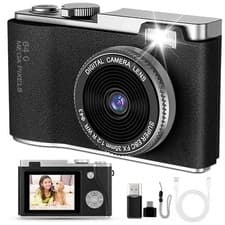 Image of Digital Camera HD 1080P 64MP 2.4'' LCD Display Screen 8X Zoom Anti-Shake Camera