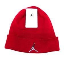 Image of Jordan Boys Jumpman Logo Cuffed Beanie Youth 8-20 Gym Red NWT MSRP $25
