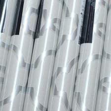Image of 6 Rolls Of Grey Silver Trellis Wallpaper Glitter Shimmer Geometric Textured