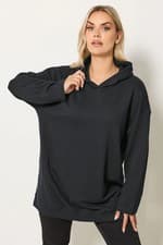 Image of Yours Curve Women's Plus Size Seam Detail Hoodie