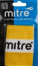 Image of Mitre Captains Armband Size L NEW Football Rugby Adjustable Arm Band Captain