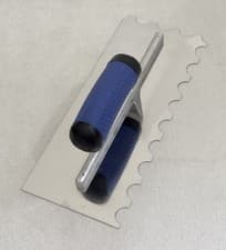 Image of Vitrex 11" Stainless Steel 20mm Round Notch/Notched Adhesive Tile Trowel-102906