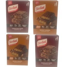 Image of SlimFast 16 MealBars Salted Caramel & Chocolate Fudge Weight Fast Delivery