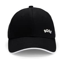Image of New Hugo Boss Hat One Size Fits All Adjustable Baseball Style Hat Black