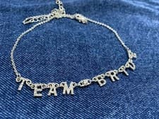 Image of Ladies High Quality Silver necklace,Team Pride necklace,letter necklace Pridemad