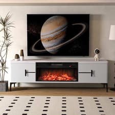 Image of 86 cm 5000 BTU Electric Fireplace w/ Remote Control