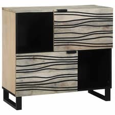 Image of Sideboard Solid mango wood Storage Rectangular Dining Room Living Space  vidaXL