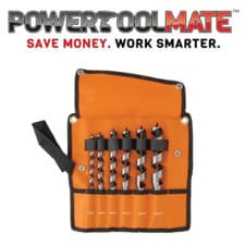 Image of BAHCO 6 Pc 10-25mm Self-Feed Combination Wood Auger Flute Drill Bit Set,SB9526S6