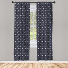 Image of Horses Curtains 2 Panel Set Wild Mustang Pattern