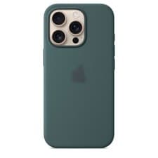 Image of SILICONE CASE WITH MAGSAFE CHARGING FOR IPHONE 16 Pro - Lake Green
