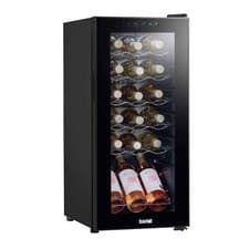 Image of Wine Cooler 18 Bottle Fridge, Touch Controls & LED 345x770mm - Black