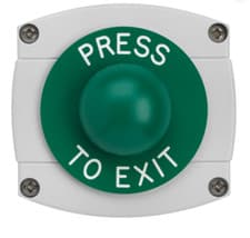 Image of AS10692 - ASEC Surface Mounted Dome Button - `Press To Exit`