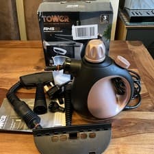 Image of Tower RHS10 1050W 250ml Handhelds Steam Cleaner Black & Rose Gold/ Ex-display