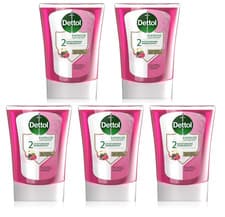 Image of 5 x 250ml Dettol No Touch Hand Wash System Refill Wild Berries & Crisp Apple