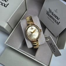 Image of Vivienne Westwood VV314GDGD Armour Ladies Gold Watch New w/ Box, Manual, Tags!