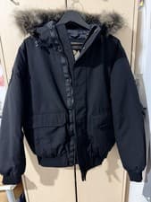 Image of Superdry Everest Bomber Jacket Medium, Faux Fur, Removable Hood Size M
