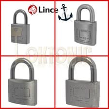 Image of Lince Brass Corrosion Weather Resistant Marine Steel Shackle Padlock BS EN 12320