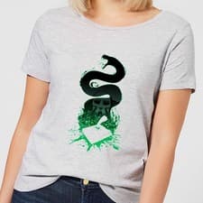 Image of Harry Potter Basilisk Silhouette Women's T-Shirt | Official Licensed | Grey