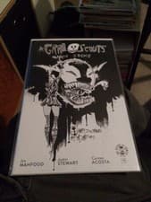 Image of Grrl Scouts Magic Socks #1 SPAWN B&W Variant Image Comics
