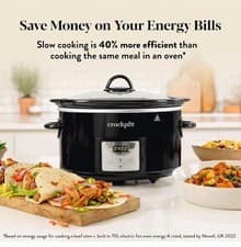 Image of Crockpot Digital Slow Cooker 3.5 L 3-4 People Programmable Countdown Timer