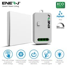 Image of 1Gang Wireless Kinetic Switch & RF WI-FI Non Dimmable Receiver APP Alexa Google