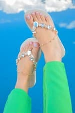 Image of Original For HAVAIANAS Slim charm Crystal Flip Flops Women Summer 2025