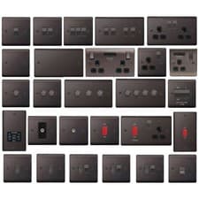 Image of BG Nexus Metal Black Nickel Switches & Sockets Full Range Free P&P