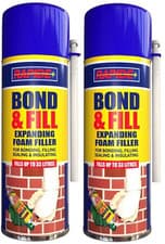 Image of 2 x 500ML EXPANDING FOAM FILLER FOR BONDING, FILLING, SEALING & INSULATING