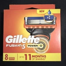 Image of Gillette Fusion 5 Power Razor Blades 8 pack | up to 11 Months of Shaving |